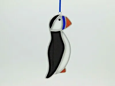 Buy Stained Glass Puffin British Birds Hanger/Suncatcher Gift/Home Decor/Ornament • 20£