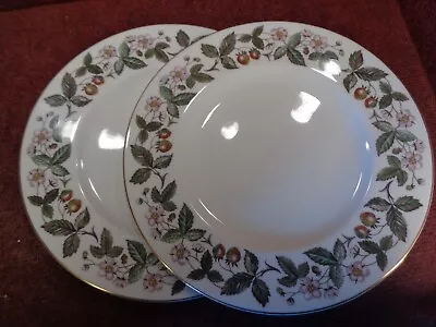Buy *pair Wedgwood   Strawberry Hill  10.75   Dinner Plates  Free Uk Postage • 17.99£
