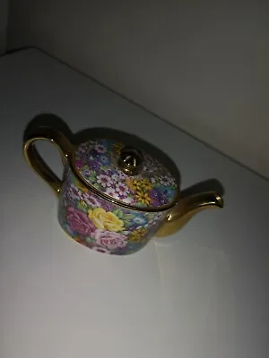 Buy Ayshford Fine Bone China Floral Gold Miniature Teapot Staffordshire • 6.50£