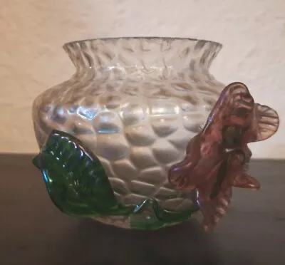 Buy Kralik Glass Vase Bohemian   Rare Flower Rigaree  • 48£