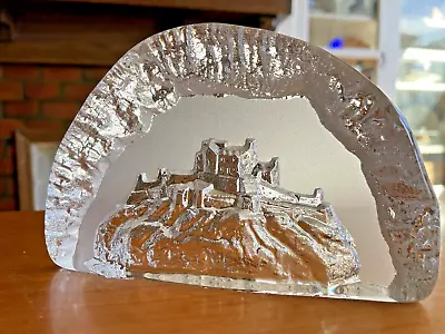 Buy Edinburgh Crystal Paperweight Of Edinburgh Castle - Stunning • 35.96£