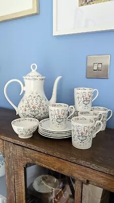 Buy Ridgway Paven Bone China Tea Set (14 Pieces) Tea Pot, Cups, Vintage Retro • 50£