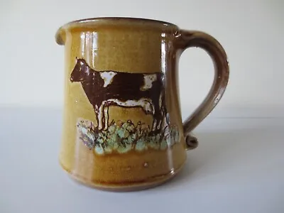Buy Studio Pottery Milk Jug With Cow Design 11 Cm Tall Farmhouse Kitchen VGC • 7.99£