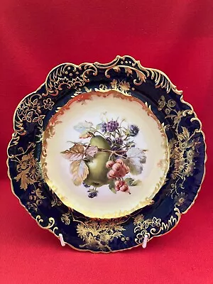 Buy C 1920 Hammersley & Co Hand Painted Cabinet Pear & Berries Pattern #4938 • 79.04£
