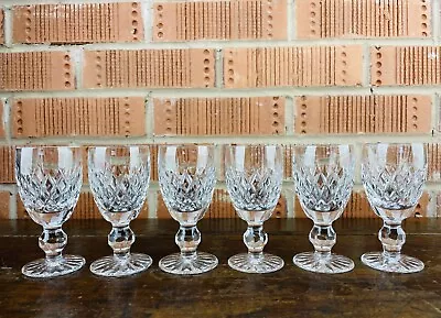 Buy Set Of Six Waterford Crystal Glass Sherry Port Glasses Boyne Pattern 4.25  2oz • 4.20£