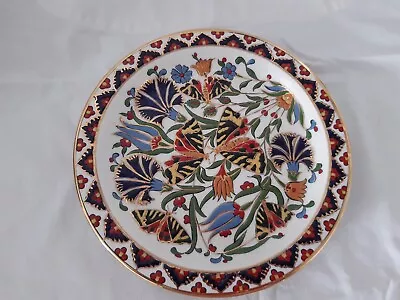 Buy Ceramica Decorative Plate 10  Hand Made Seva Keramik Gold Gilt Floral /Butterfly • 6.99£