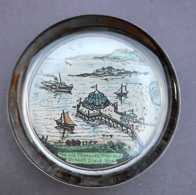 Buy English Flint Glass Paperweight - Old Plymouth Pier - Limited Edition 196/500 • 10.99£