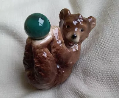 Buy Vintage Goebel 1950's Cute Brown Bear Balancing A Green Ball On Feet CW29 • 18£