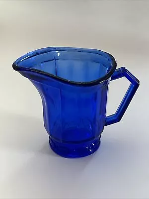 Buy Beautiful Cobalt Blue Glass Ware Pitcher/Small Creamer 4 1/2  Tall • 9.24£