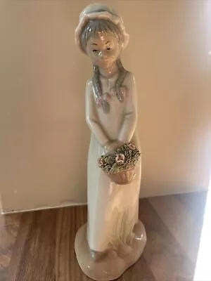 Buy Torralba Figurine  Lady With Flowers  1980's Ex Cond • 5£
