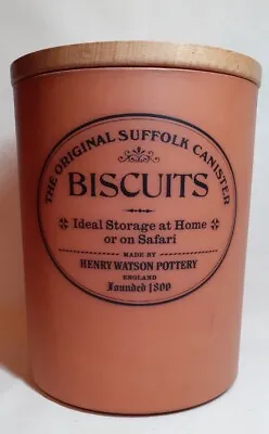 Buy Original Suffolk Country Kitchen Terracotta Biscuit Jar, Henry Watson Pottery • 11£