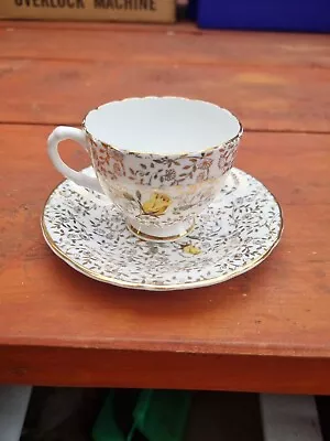 Buy English Castle Bone China Tea Cup & Saucer Floral, Made In England • 8.99£