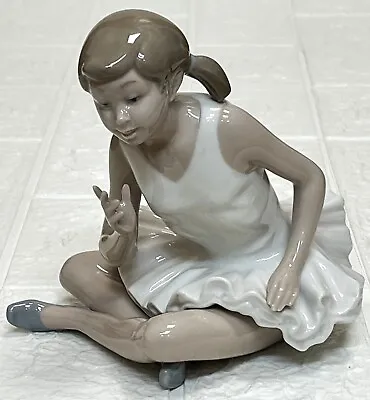 Buy Lladro  Attentive Ballerina  Figurine 0146 Nao Porcelain Decorative Collectable • 4.99£