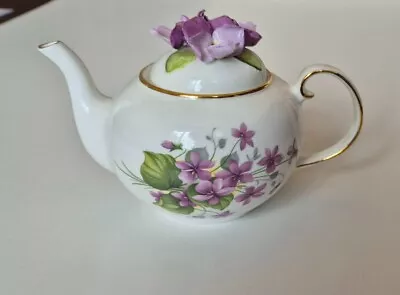 Buy Royale Stratford Teapot The Country Cottage Teapot Collection - Sweet Violets • 50£