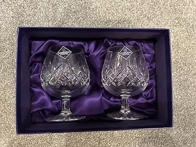 Buy Edinburgh Crystal Brandy Glasses X 2 • 19.99£