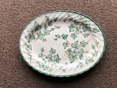 Buy BHS Country Vine Ivy Oval Platter Serving Plate 12x9.5 Inch Very Good Condition • 16£