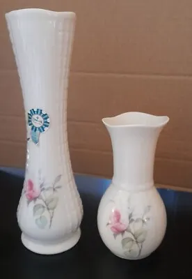 Buy 2 X Donegal Parian China Vase Ireland Irish Tall Bud Small Floral Flower Vintage • 0.99£