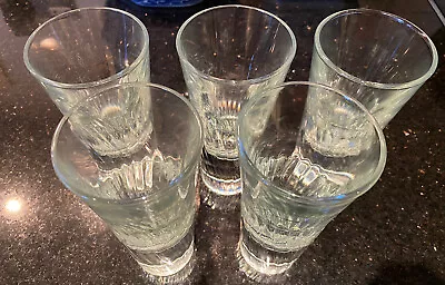 Buy Set Of 5 Cut Glasses Water Glass Glassware Dinner • 16.99£