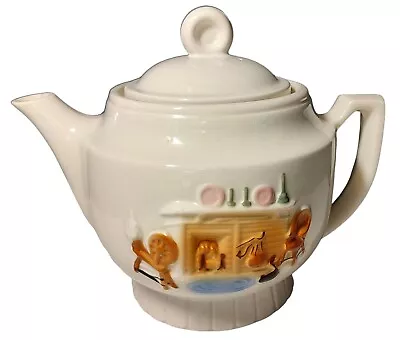 Buy Vintage Porcelier Teapot Tea Pot Made In USA Hearth Home 1930s Vitreous China • 20.78£