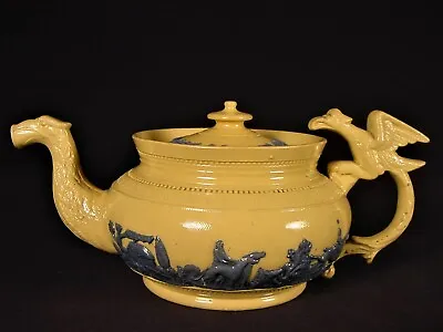 Buy EXTREMELY RARE Circa 1800 AMERICAN EAGLE TEAPOT YELLOW WARE MINT • 1,255.08£