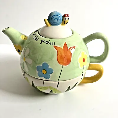 Buy Price & Kensington PRISTINE POTTERY Flowers In The Garden Teapot And Cup For One • 13£