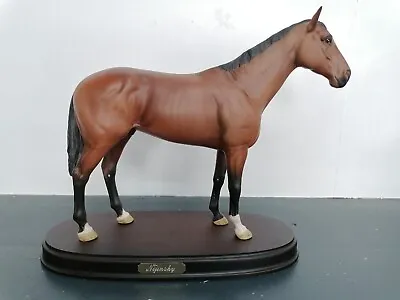 Buy Beswick Ware Racehorse 'Nijinsky' On A Wooden Base With A Felt Bottom • 110£