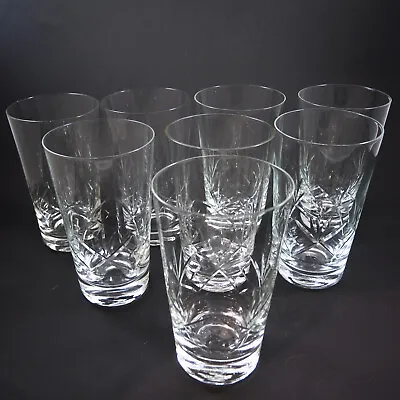 Buy 8 Vintage Danish Holmegaard Ulla Beer Glasses Or Hi Ball Water Tumblers • 75.09£