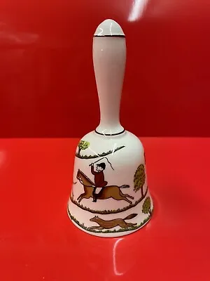 Buy Vintage Crown Staffordshire Hunting Scene Fine Bone China Bell • 9.99£