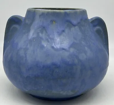 Buy Brush McCoy Pottery Vase Mottled Blue Vintage 1930s • 28.81£