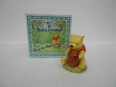 Buy Pooh & The Honeypot Figurine ~ WP1 ~  Royal Doulton ~ Boxed • 6£