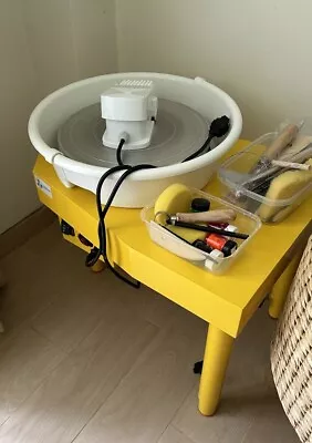 Buy Pottery Wheel 350W Electric -  With Removable Basin And Adjustable Legs • 300£