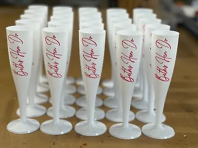 Buy Personalised White Champagne Flutes |Hen Party | Champagne Glass | Gift For Her • 1.95£