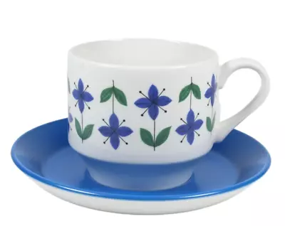 Buy Midwinter Roselle Tea Cup & Saucer Set Vintage Retro Chic  By Eve Midwinter • 2.50£