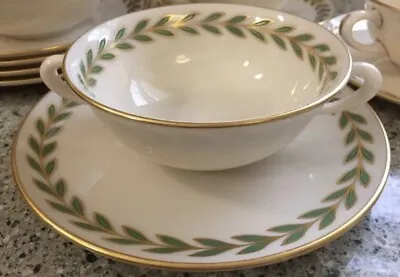 Buy 4 Lenox Athenia Cream Soup & Saucer Sets X - 421 Made In USA Excellent • 133.97£