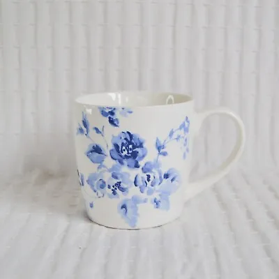 Buy Laura Ashley Blue And White Floral Mug, Rose Pattern Mug • 8£