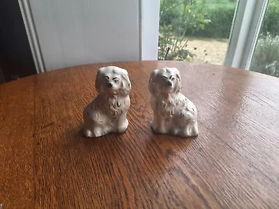Buy A Pair Of Antique Beswick Staffordshire King Charles Spaniel Dogs • 15£