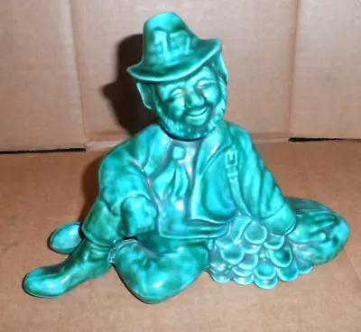 Buy Alliston Pottery Canada AP162 Green Leprechaun Sitting On Gold `3.5cm H Figure • 24£