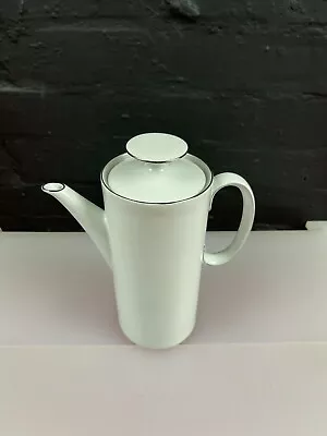 Buy Thomas Germany White Platinum Medallion Porcelain Coffee Pot Thin Last 1 • 15.99£