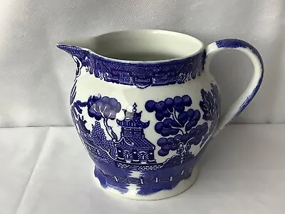 Buy Allertons Blue & White Willow Pattern Transferware Jug Approx. 12 Cm Tall • 10.95£