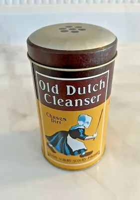 Buy Vintage Old Dutch Cleanser Round Tin W/ Lid Chases Dirt • 16.06£