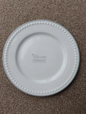 Buy New Mary Berry China Dinner Plate The Signature Collection 10.5  White With Grey • 6.99£