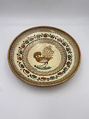 Buy Vintage Romanian Horezu Art Pottery 9.75  Shallow Bowl Signed • 20.46£