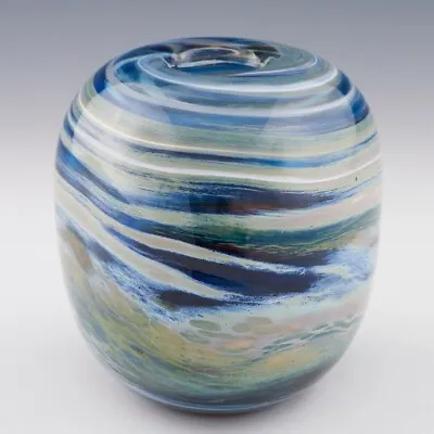 Buy Storm Clouds A Studio Glass Vase By Siddy Langley • 175£