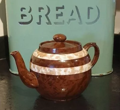 Buy Vintage Brown Pottery Teapot 1940s  • 21.25£