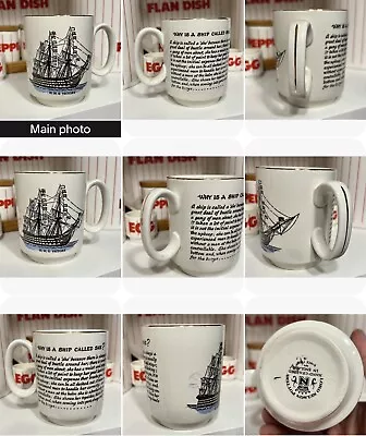 Buy VTG Lord Nelson Pottery England HMS Victory Ship 275ml Novelty Ceramic Mug Cup • 6.75£