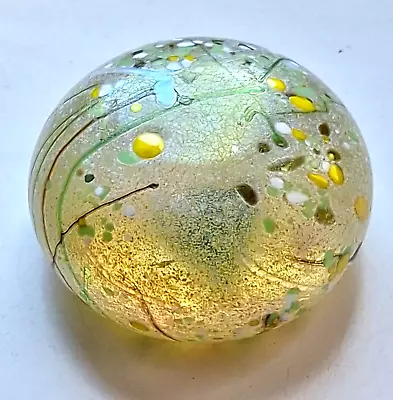 Buy Isle Of Wight Glass Meadow Garden Buttercup Paperweight • 29£