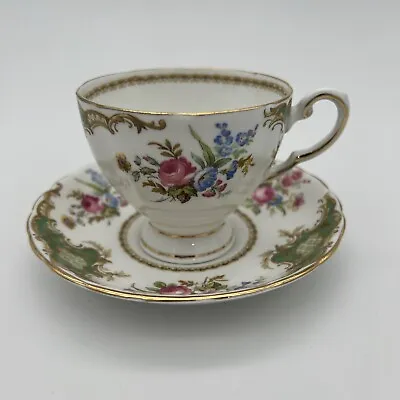 Buy Tuscan Fine English Bone China Windsor Green Demitasse Tea Cup And Saucer • 18.96£