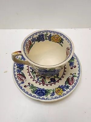 Buy Mason's Regency Plantation Colonial Teacup And Saucer • 14.45£