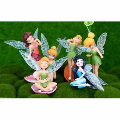 Buy 6Pcs Tinkerbell Fairies Princess Action Figures Doll' Toy Kid Children Xmas Gift • 5.11£