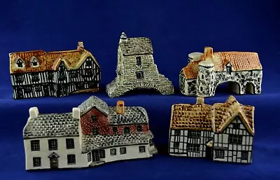 Buy Tey Pottery BRITAIN IN MINIATURE X5 Mixed Handcrafted Models - All Perfect • 29.50£